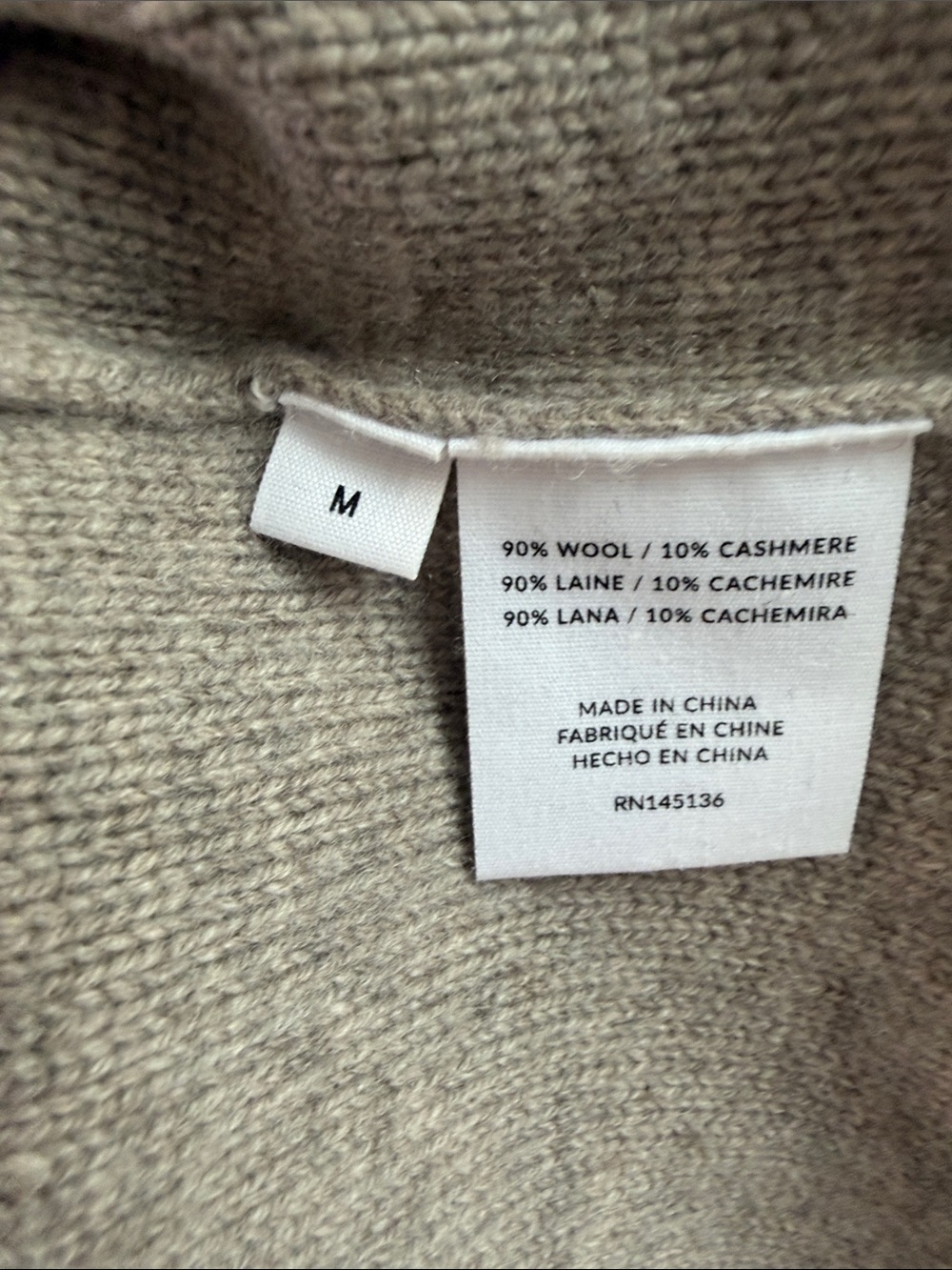 NAADAM Taupe Cropped Cable Turtleneck Sweater - Picture 7 of 7